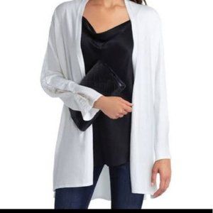 H by Halston open front cardigan chalk  NWT
